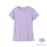 High Quality 18 Color S-3XL Plain T Shirt Women Cotton Elastic Basic T-shirts Female Casual Tops Short Sleeve T-shirt Women 002