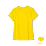 High Quality 18 Color S-3XL Plain T Shirt Women Cotton Elastic Basic T-shirts Female Casual Tops Short Sleeve T-shirt Women 002