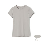 High Quality 18 Color S-3XL Plain T Shirt Women Cotton Elastic Basic T-shirts Female Casual Tops Short Sleeve T-shirt Women 002